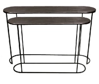 Table basse ronde en aluminium, style européen moderne, écologique