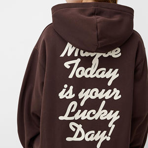 Décontracté, Streetwear, Épaule tombante, Respirant, Écologique, Respirant Manches Longues Personnalisé Logo Imprimé Hoodies Femmes - Product Image 5