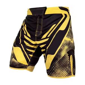 Fabricante de pantalones cortos Bjj Mma con logotipo personalizado para pantalones cortos de entrenamiento de lucha unisex con servicio OEM personalizado lucha tailandesa - Product Image 1