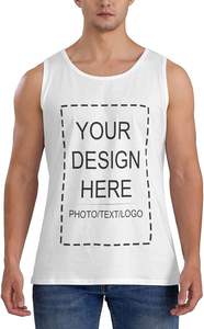 Camiseta sin mangas de algodón 100% personalizada para hombre, camiseta informal antibolitas, transpirable, con diseño de logotipo de foto personalizado, camiseta, función anticontracción - Product Image 6