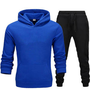 ชุดกีฬาผู้ชาย 2 ชิ้น เสื้อแจ็คเก็ตมีฮู้ดลายแมงมุมและกางเกงขายาวสำหรับออกกำลังกายและวิ่งในฤดูใบไม้ร่วง/ฤดูหนาว - Product Image 3