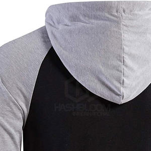 เสื้อมีฮู้ดสำหรับผู้ชายผ้าโพลีเอสเตอร์ฤดูหนาวสีพื้นพิมพ์ลายพัฟมีซิปแบบสวมหัว - Product Image 5