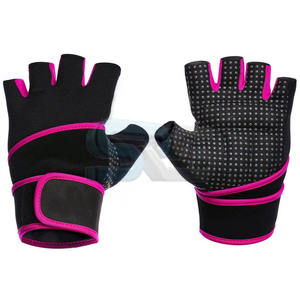 Gants d'haltérophilie avec logo personnalisé en gros pour hommes Gants d'entraînement en cuir rembourrés pour l'entraînement et la gymnastique Gants de haute qualité - Product Image 4