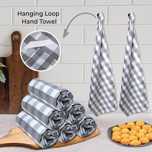 Venta caliente de alta calidad de algodón tejido liso teñido línea patrón Amarillo Blanco absorbente de agua toallas de cocina personalizado exportación hogar - Product Image 2