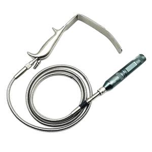 Rétracteur de sein manuel en acier inoxydable à fibre optique de haute qualité pour la chirurgie générale, certifié CE - Product Image 5