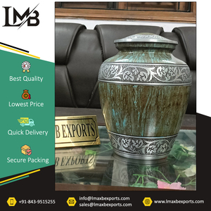 Wide Range of Superior Quality Bulk Sale <b>Funeral</b> <b>Supplies</b> Multi-color Adult Cremation Aluminium Urns for Human Ashes From India - Product Image 2