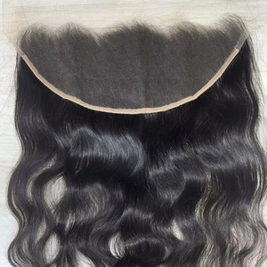 13/6 frontal HD dentelle 22 pouces belles extensions de cheveux Remy du sud de l'Inde matière première dentelle avant Base faisceaux humains - Product Image 1