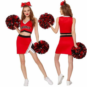 Ensembles d'uniformes de pom-pom girl en polyester/coton avec logo personnalisé pour femmes vente en gros de tenues de pratique personnalisées - Product Image 6