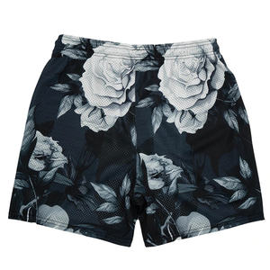 OEM Wholesale <b>Men's</b> Graphic Polyester <b>Mesh</b> <b>Shorts</b> Breathable Hip Hop Print Waist Drawstring Sizes <b>S</b> 2XL for Fitness Gym - Product Image 6