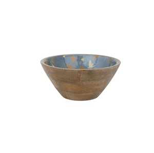 Tazón de madera para servir de madera Mando de alta calidad con elegante tazón de madera con acabado natural en diseño moderno al por mayor - Product Image 4