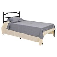 Lit simple en fer de haute qualité avec cadre carré en métal pour chambre à coucher, pour adulte