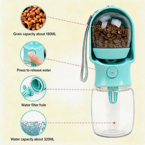 Botella de Agua Portátil para Perros, Dispensador de Agua a Prueba de Fugas para Viajes al Aire Libre, para Perros Pequeños y Medianos, Gatos y Mascotas - Product Image 2
