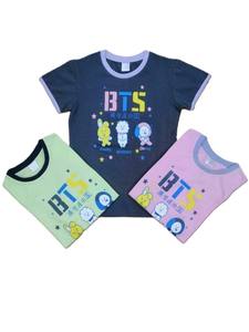 Último diseño, camiseta de alta calidad para niñas, camiseta de manga corta de diseño personalizado a la moda para niñas de Bangladesh - Product Image 5