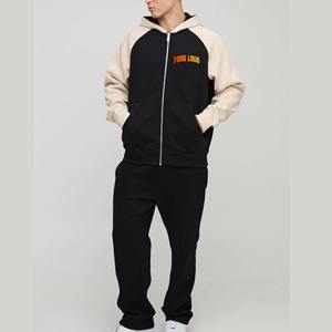 Conjunto Deportivo Urbano Extra Grande Personalizado para Hombre 2025, Sudadera con Capucha Antibacteriana de Felpa de Algodón de Peso Medio, Conjuntos de Jogger con Bordado 3D para - Product Image 6