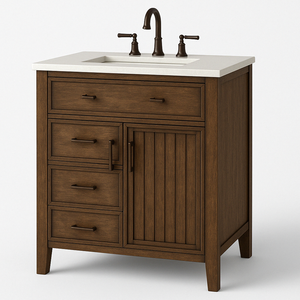 โต๊ะเครื่องแป้งหรูหรา48 "ผลิตภัณฑ์2 KD ธรรมชาติเฟอร์นิเจอร์สำหรับโรงแรมฐานน้ำปลอดสารพิษเสร็จสิ้นการก่อสร้างที่แข็งแกร่งสำหรับห้องน้ำ - Product Image 2