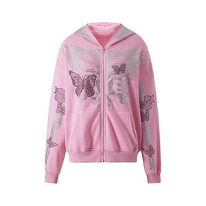 เสื้อมีฮู้ดแบบมีซิปสำหรับผู้ชาย, สินค้ามาใหม่เสื้อมีฮู้ดผ้าฝ้ายผสมโลโก้และไซส์ตามสั่งสำหรับฤดูหนาว - Product Image 1