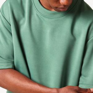 Buena calidad nuevo 100% algodón 240sm Calidad de lujo Oversized Boxy Fit Drop Shoulder Diseño personalizado boxy fit Camiseta para hombres - Product Image 4