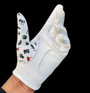 Gants de golf en cuir véritable de haute qualité Cabretta Premium Doux Respirant Protection UV Bracelet de poignet réglable Antidérapant Sports - Product Image 1