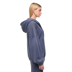 Sudadera con Cremallera para Mujer, Invierno, 100% Algodón, Casual, Ecológica, Transpirable, de Secado Rápido, con Logotipo Frontal Personalizado, Alta Calidad - Product Image 3