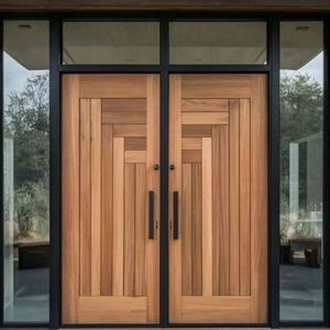 Planche de finition en détresse de <span class=keywords><strong>bois</strong></span> récupéré rustique et <span class=keywords><strong>porte</strong></span> en <span class=keywords><strong>bois</strong></span> extérieure de cabine de pavillon de montagne de Style Batten - Product Image 4
