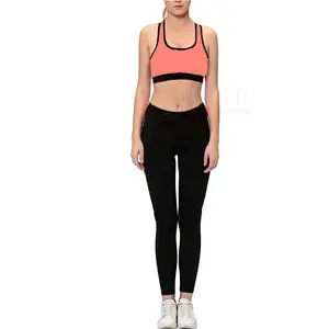 Activewear Fitness Yoga giyim spor spor sutyen tayt spor Yoga seti hafif spor sutyen kadınlar özel Logo