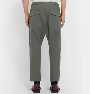 Pantalones Cargo Ajustados y Entallados Personalizados OEM para Hombre, Pantalones Casuales de Secado Rápido con Mezcla de Algodón Tejido de Moda, Talla Grande - Product Image 2