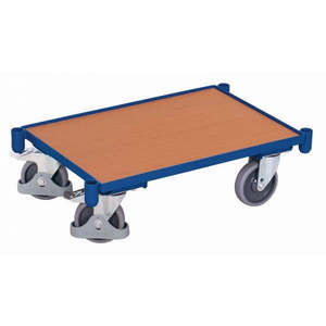 Rodillo Variofit Euro-System con Cuatro Ruedas para Uso Industrial, Capacidad de Carga 677, Dimensiones Externas 677 y Fundas Protectoras - Product Image 1