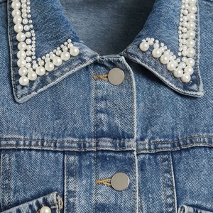 Veste en jean pour femme, style décontracté, manches longues, vêtements en vrac, vestes tendance, vêtements d'extérieur décontractés, couleur personnalisée - Product Image 4