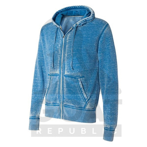 Sudadera con Capucha de Estilo Urbano, Lavado Ácido Personalizado, de la Mejor Calidad, Nueva Colección de Invierno, Básica, Mezcla de Algodón, Directo de Pakistán, OEM, con Cremallera, GOAT - Product Image 2