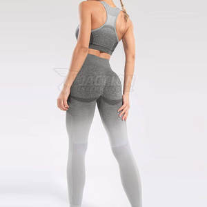 Nouveau design, logo personnalisé, ensemble de yoga pour femmes, ensemble de yoga à séchage rapide, ensemble de yoga respirant pour femmes, fabriqué au Pakistan - Product Image 4