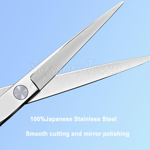 Ciseaux de coiffeur en acier inoxydable de haute qualité avec logo personnalisé, poignée durable et lames de coupe de précision - Product Image 4