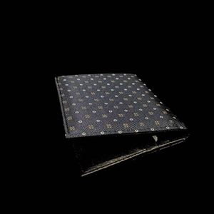 Cartera clásica negra de cuero genuino y tela con compartimentos para tarjetas Caja de cierre abierto incluida - Product Image 2