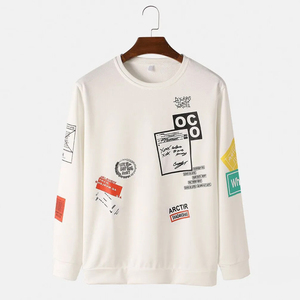 เสื้อสเวตเตอร์แบบสวมหัวของผู้ชายสำหรับฤดูหนาวผ้าฟลีซผ้าฝ้าย/โพลีเอสเตอร์แห้งเร็วและระบายอากาศได้ดี - Product Image 1