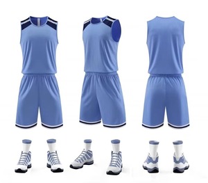 Uniformes de basket-ball personnalisés à séchage rapide, vente en gros en stock, maillots de basket-ball pour hommes - Product Image 1