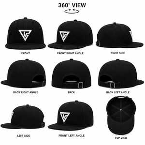 Casquette Snapback Noire Personnalisée à 5 Panneaux avec Logo Brodé en Relief 3D, en Polyester/Coton de Haute Qualité, Unisexe, pour le Sport, le Cyclisme, et la Mode Y2K - Product Image 6