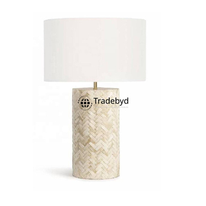 Lámpara Moderna Premium con Incrustaciones de Hueso E26 AC Hecha a Mano para Decoración de Hogar de Lujo Tradebyd - Product Image 3