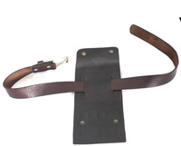 Pochette tactique en cuir pour munitions, 3 emplacements, porte-cartouches rigide et durable, utilisation universelle en extérieur