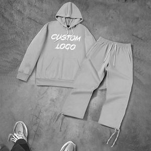 Nouveau style streetwear, survêtement imprimé à capuche surdimensionné pour homme, léger, personnalisé, survêtement ample unisexe - Product Image 2