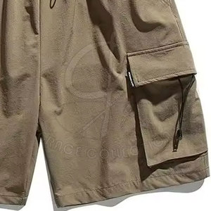 Shorts coupe-vent style streetwear sportif, tissu 100% polyester, homme, imperméable, séchage rapide, respirant, coupe ajustée, logo personnalisé - Product Image 2