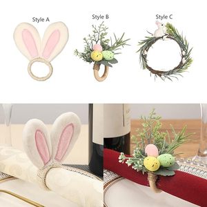 <b>Ornament</b> Napkin Ring Buckle Home <b>Easter</b> Napkin Ring Elegant Table Decor for Weddings and Christmas Holidays for Special Party - Product Image 5