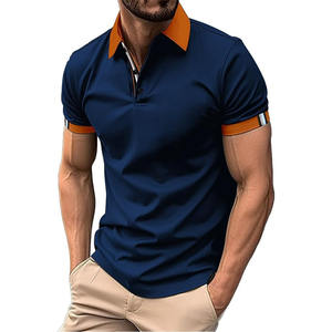 Camisas al por mayor para hombres Tendencia de moda Botón de solapa para hombres Camiseta de manga corta Camiseta blanca para hombres Impresión de logotipo personalizado - Product Image 5