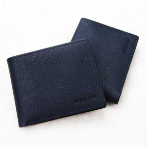Portefeuille de luxe pour hommes en cuir véritable ouvert court et fin rétro de haute qualité noir imperméable grande capacité - Product Image 3