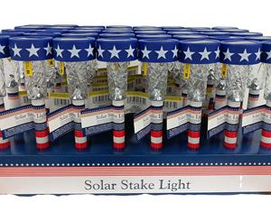 Best Price Home Decoration Outdoor <b>Decorative</b> Light 14 Inch Length SOLAR PATRIOTIC <b>STAKE</b> for <b>Garden</b> Collection - Product Image 2