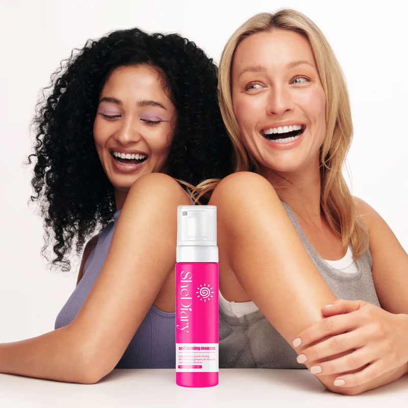 Lightweight Long-Lasting Self Tanning Mousse Bulk OEM Private Label Streak-Free Fast Dry Natural Glow Tanning Cream Natural Glow