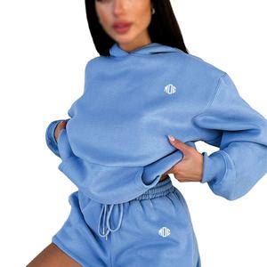 Sweats à capuche oversize tendance pour femmes, logo personnalisé, sweat à capuche en molleton de coton premium, streetwear décontracté, sweats à capuche en gros pour femmes - Product Image 4