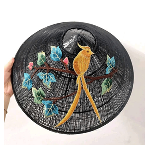Chapeau conique écologique du Vietnam, logo personnalisé, fabriqué en soie, bambou, feuille de palmier, voyage, fête, usage décontracté, réglable - Product Image 4