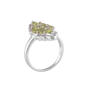 Shah Gems Women's Luxury Natural Iolite Gemstone <b>Ring</b> in 925 Sterling <b>Silver</b> for Everyday Wear Marquise Oval Cut Inlay Setting - Product Image 5