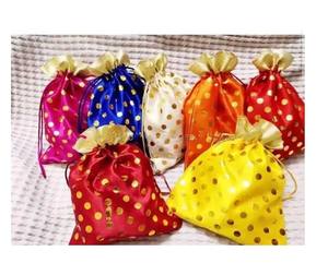 Faveur de mariage Veet Potli sac pochette à cordon pochettes à bijoux retour sacs-cadeaux sac à main article de fête sac à main sacs-cadeaux de mariage - Product Image 4