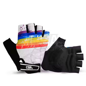 Guantes de ciclismo hechos en Pakistán hechos a medida para la venta Guantes de Ciclismo de cuero ajustables de alta calidad - Product Image 1
