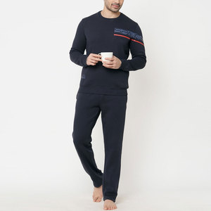 Survêtements pour hommes de haute qualité, couleur unie, en molleton de coton, ensemble de sweat-shirts à capuche, logo personnalisé, style décontracté, vente en gros de survêtements - Product Image 4